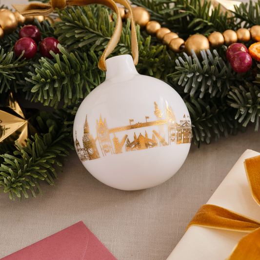 London Rooftops Bauble - 22ct Gold