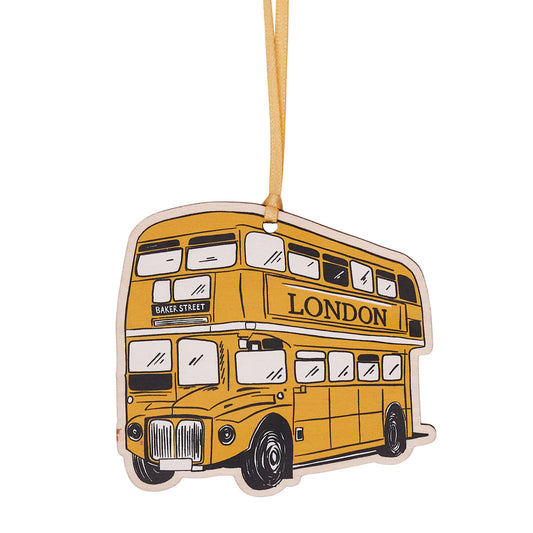 London City Bus Wooden Decoration