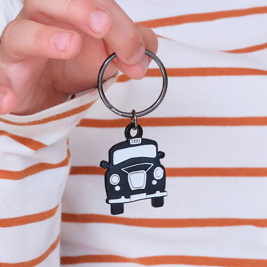 Black Taxi Keyring