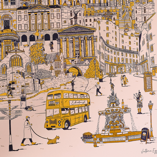 Pre Order - Everything Edinburgh A4 Foiled Print