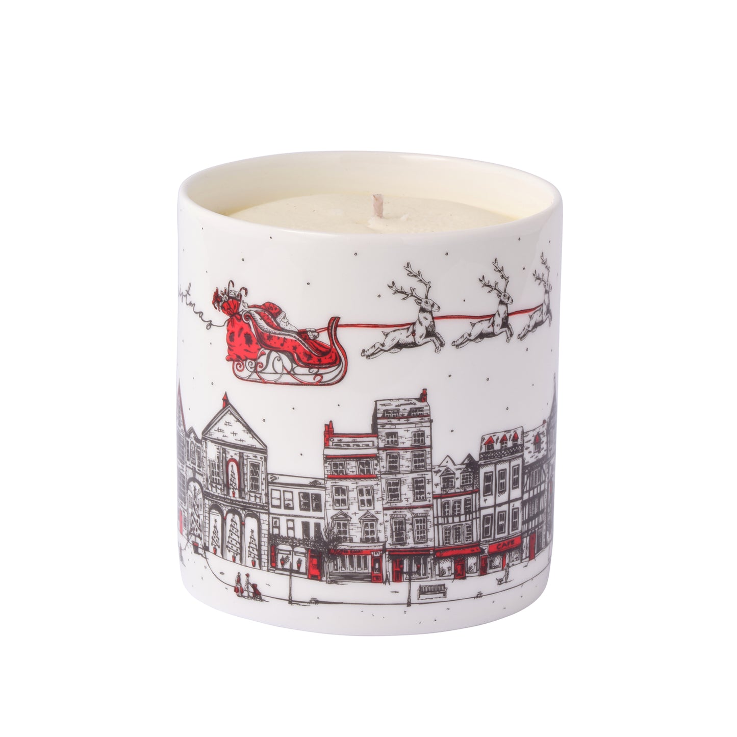 Santa's Sleigh Winter Forest Luxury Christmas Candle