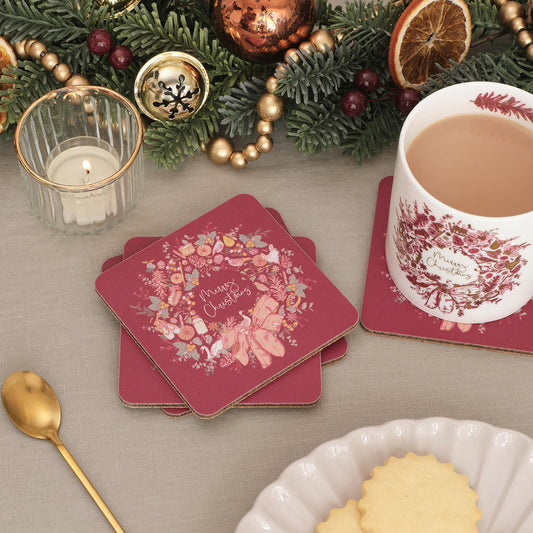 Ten Lords A Leaping Set of 4 Coasters