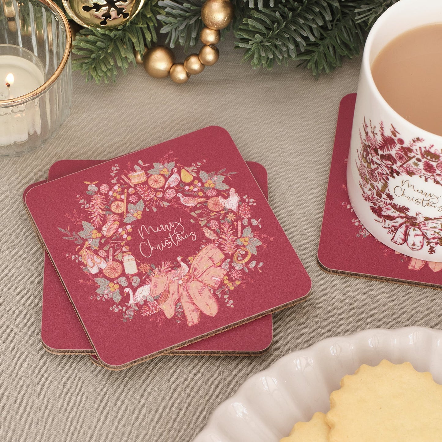 Ten Lords A Leaping Set of 4 Coasters