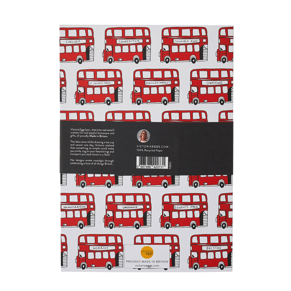 London notebook gift set, Iconic London landmarks notebook set, Children's London notebooks, London journal set, London bus notebook
