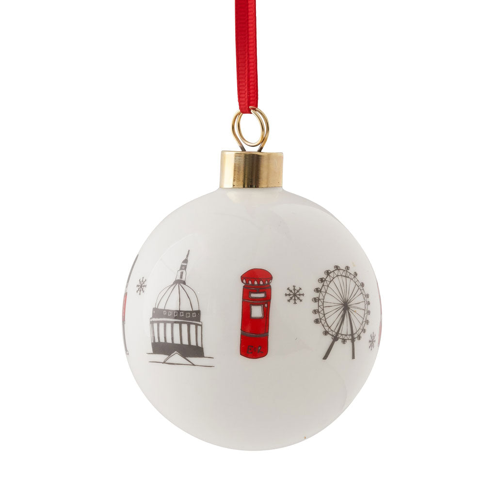 London Skyline Fine Bone China Bauble