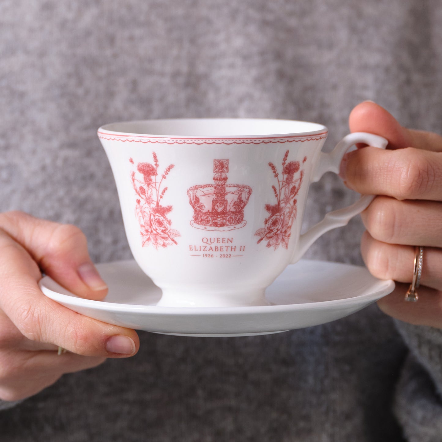 Queen Elizabeth II Commemorative Cup and Saucer