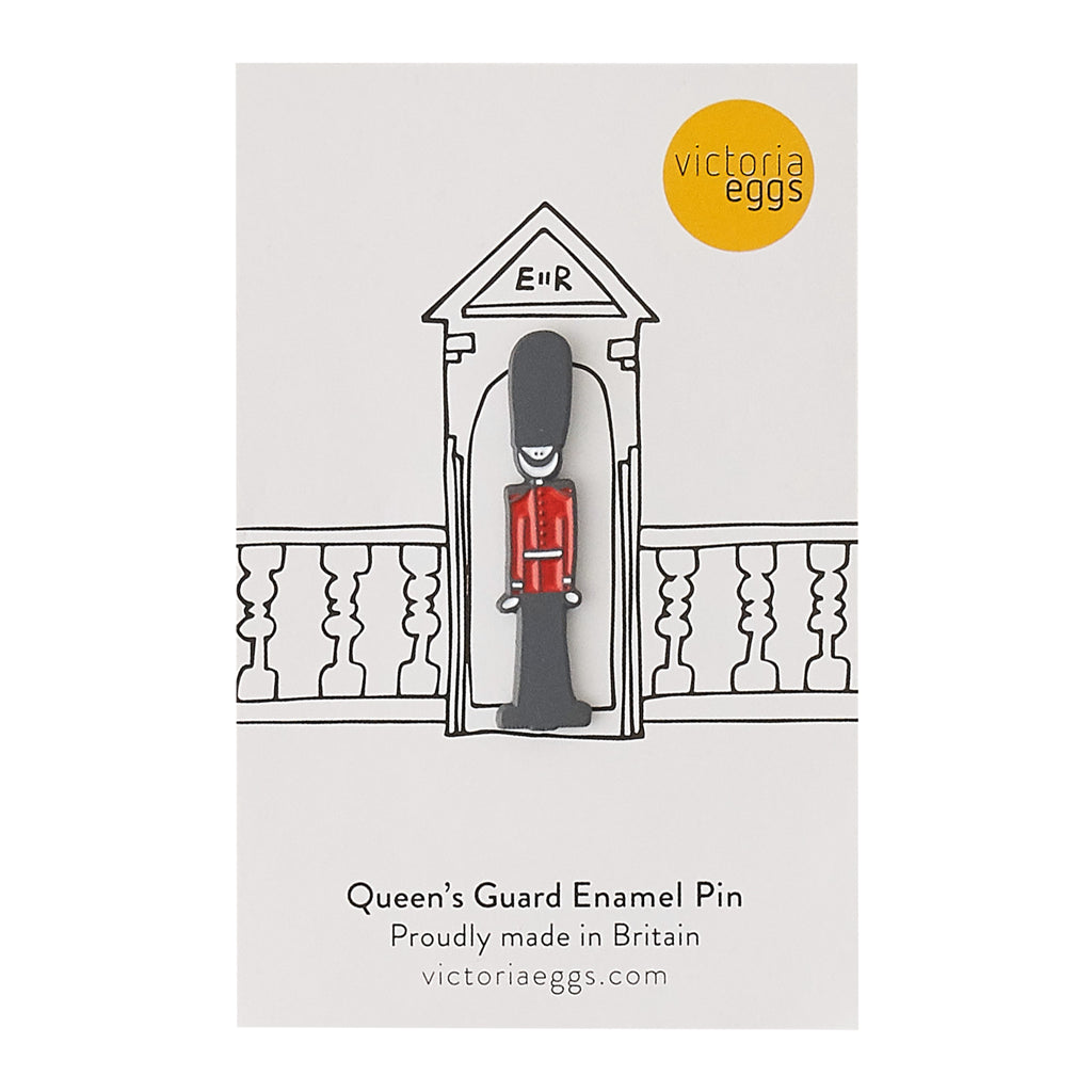 London Bus, Queen's Guard, & Union Jack Enamel Pin Badges - GIFT SET of 3