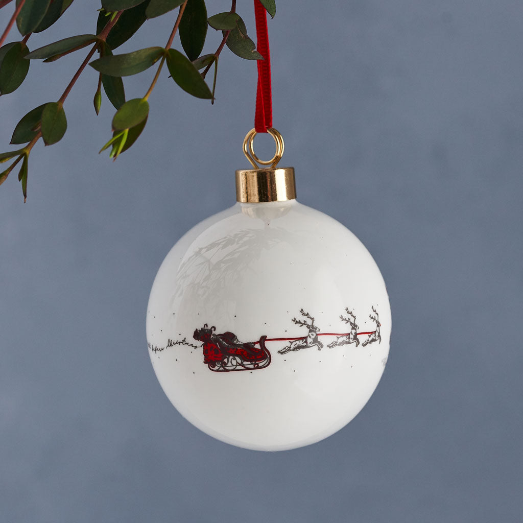 Santa's Sleigh Bauble