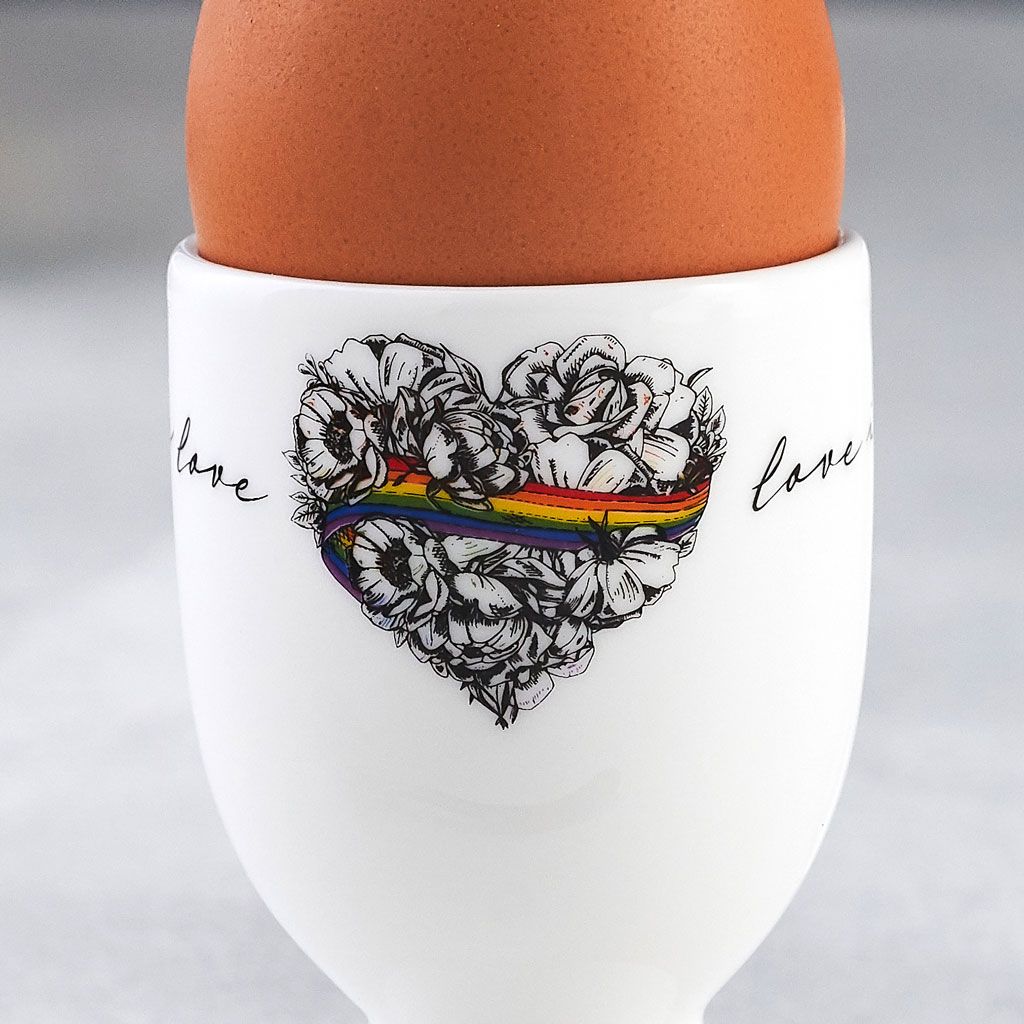 GIFT SET of 2 Love is Love Egg Cups