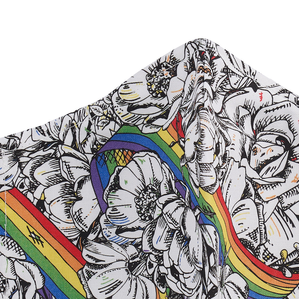 Roses and Rainbows Fabric Face Masks