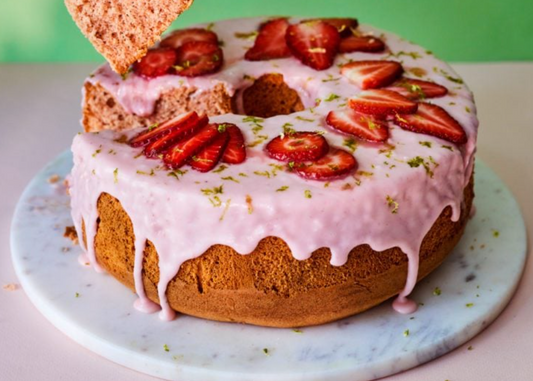 Soft and Dreamy Strawberry Chiffon Cake