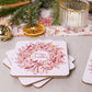 Christmas Wreath Coasters - Set of 4