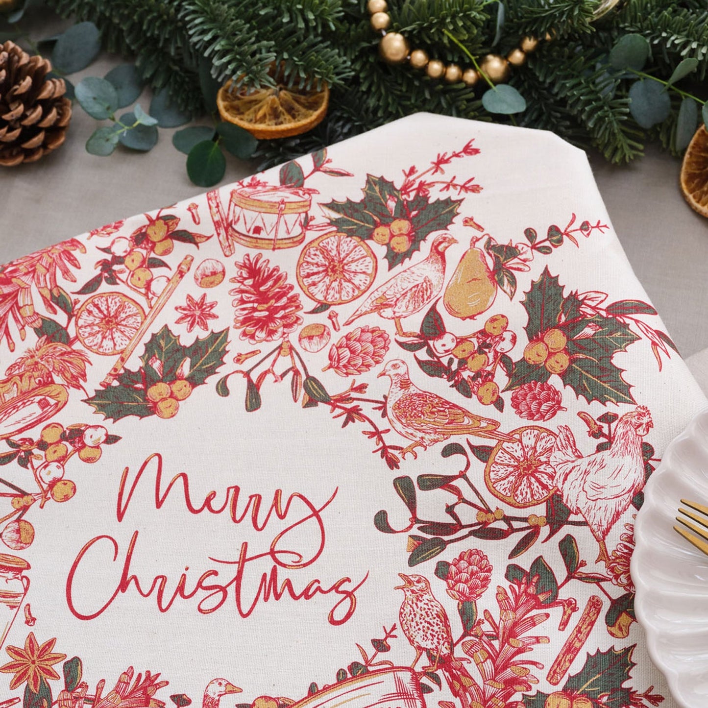 Two Turtle Doves Set Of 4 Napkins