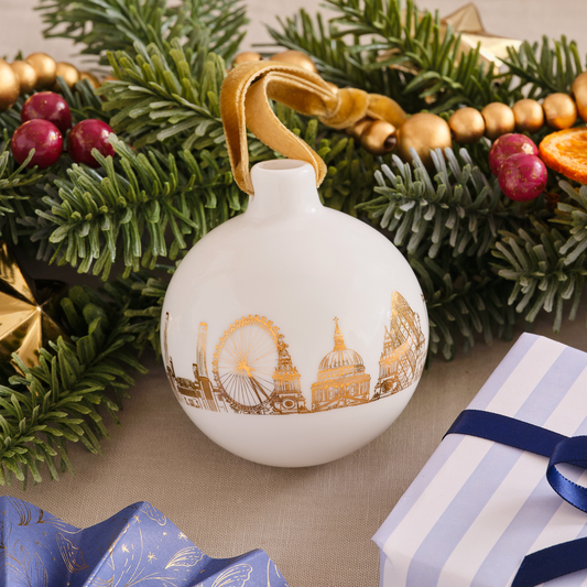 London Rooftops Bauble - 22ct Gold