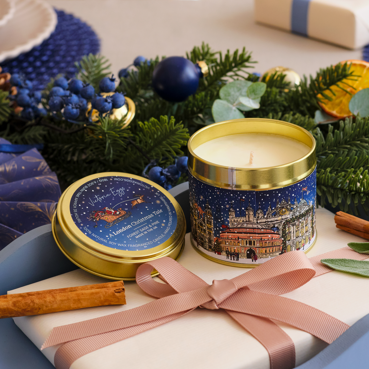 A London Christmas Tale Candle