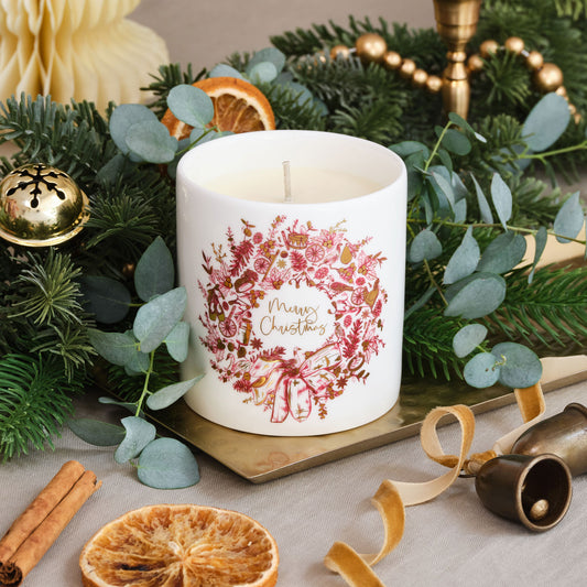 Christmas Wreath Luxury Candle