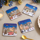A London Christmas Tale Set of 4 Coasters