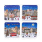 A London Christmas Tale Set of 4 Coasters