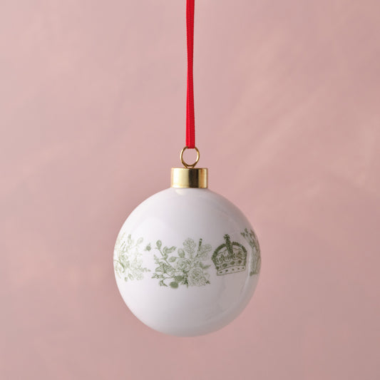 Queen Elizabeth II Commemorative and King Charles III Coronation Bauble Set