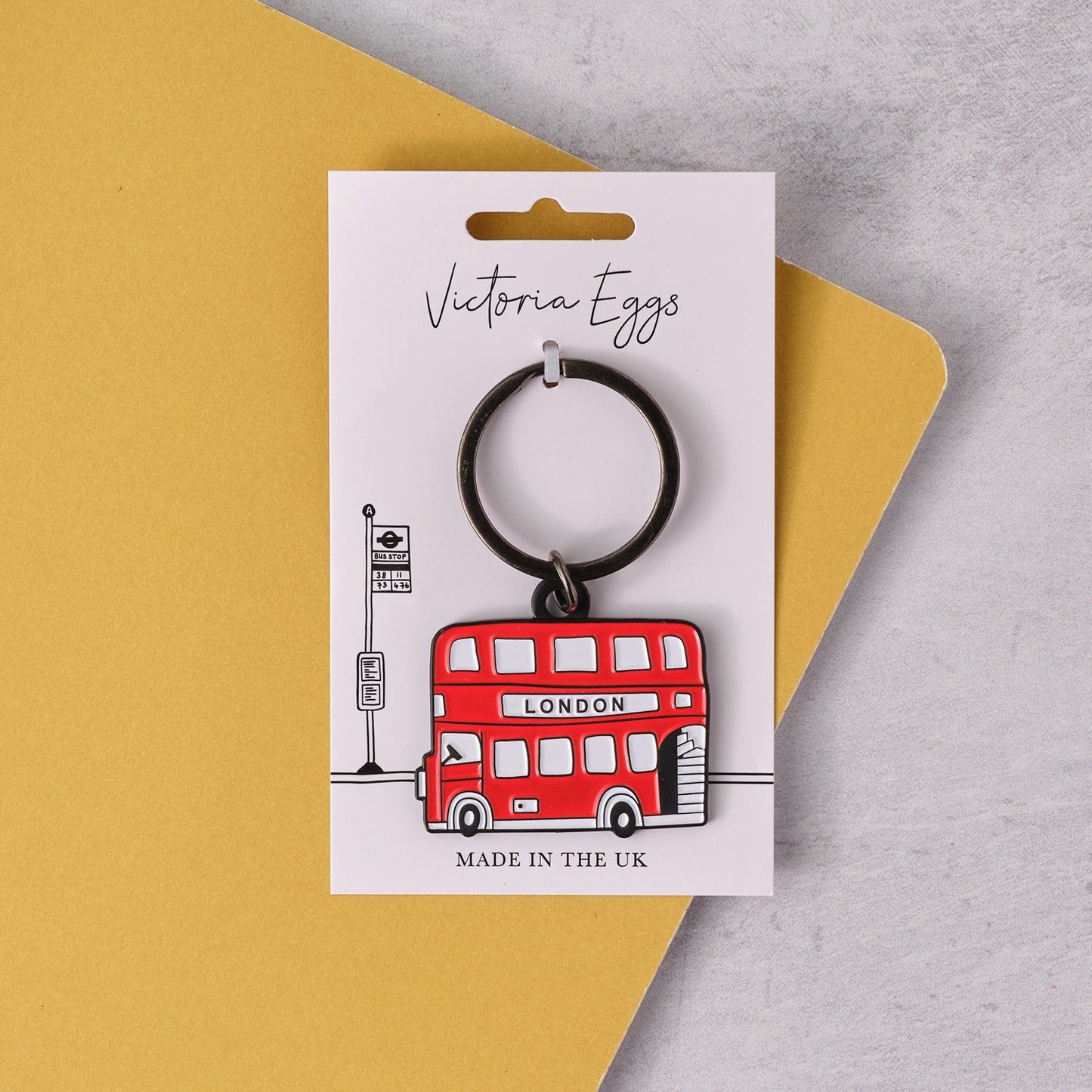 Set of 4 London Keyrings