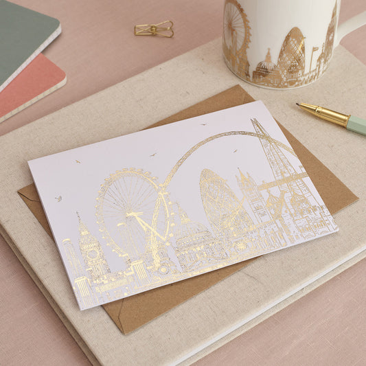 London Rooftops Greeting Card