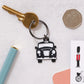 Black Taxi Keyring