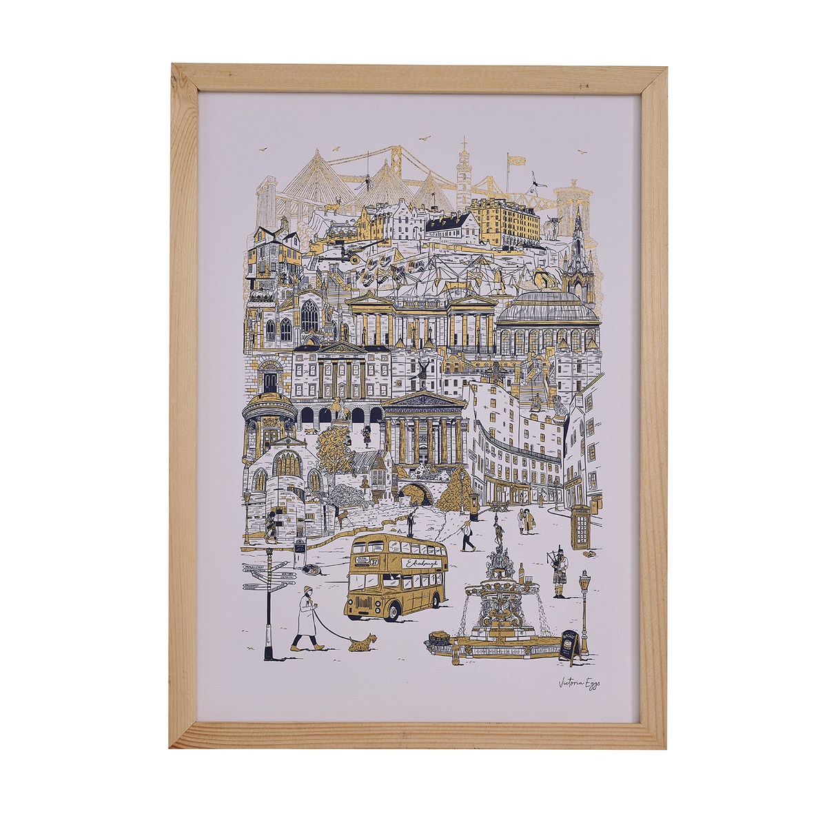 Pre Order - Everything Edinburgh A4 Foiled Print
