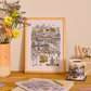 Pre Order - Everything Edinburgh A4 Foiled Print