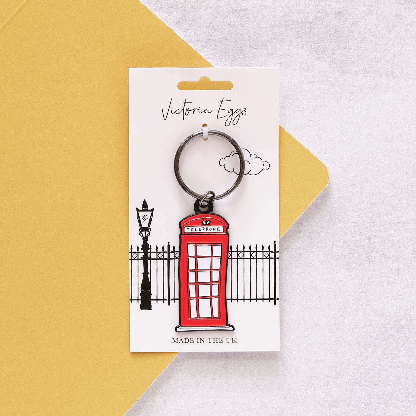 Set of 4 London Keyrings