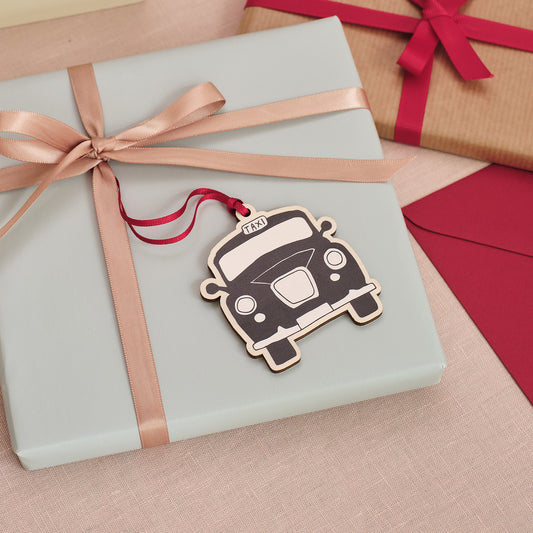 Taxi Wooden Decoration