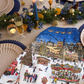 A London Christmas Tale Tea Towel