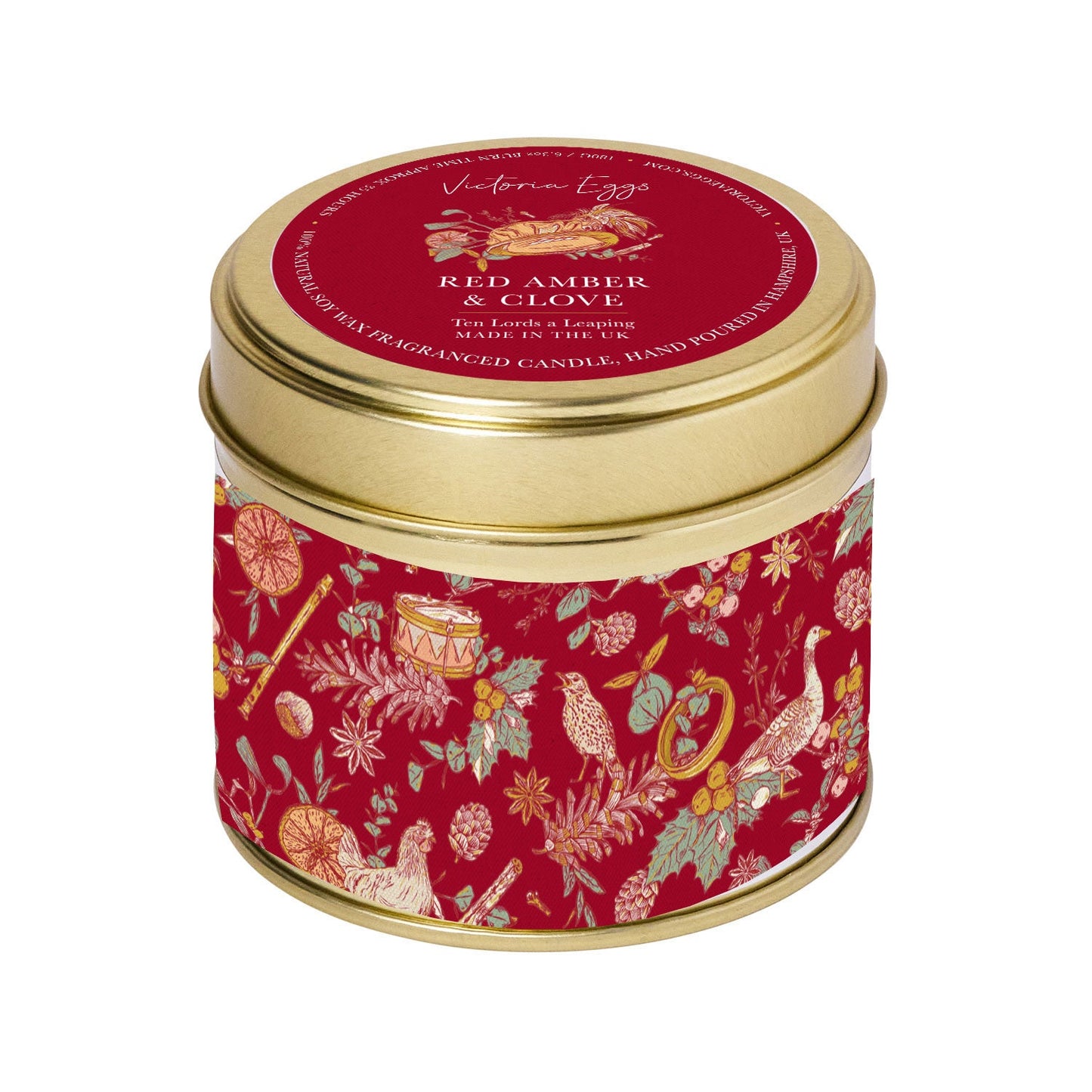Ten Lords A Leaping Candle - Red Amber & Clove
