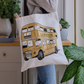 Gold London Bus Canvas Bag
