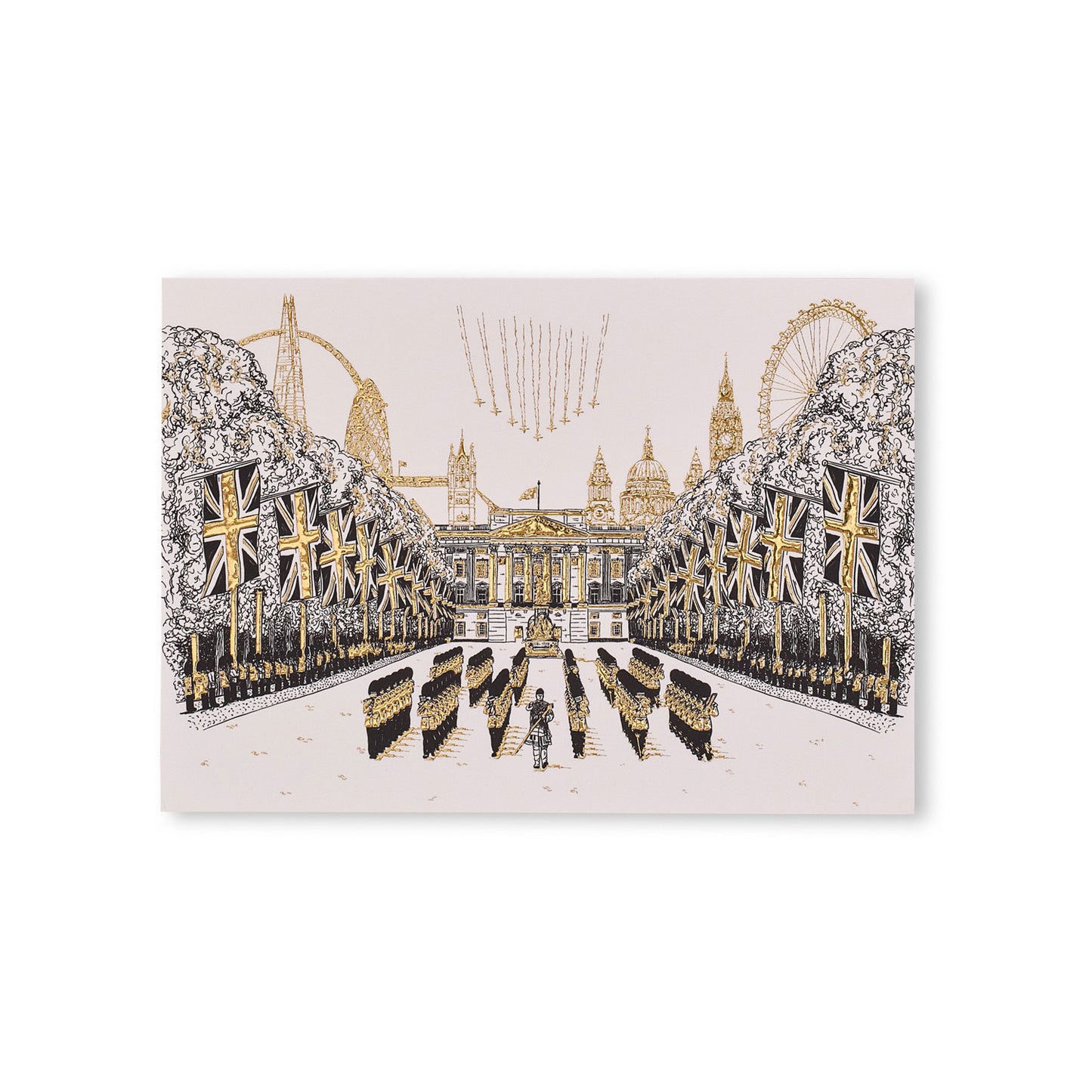 Trooping at Buckingham Postcard