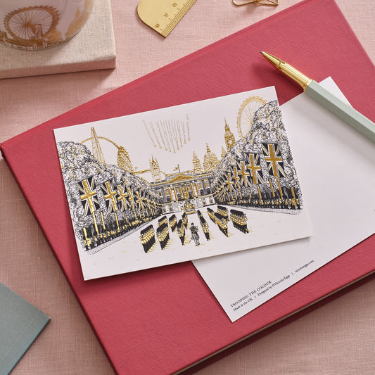 Trooping at Buckingham Postcard