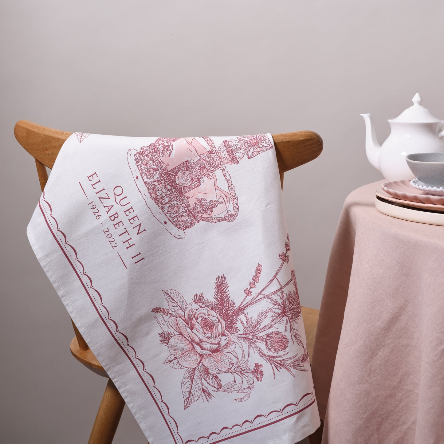 Queen Elizabeth II Commemorative Tea Towel