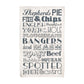 English Dinner Tea Towel