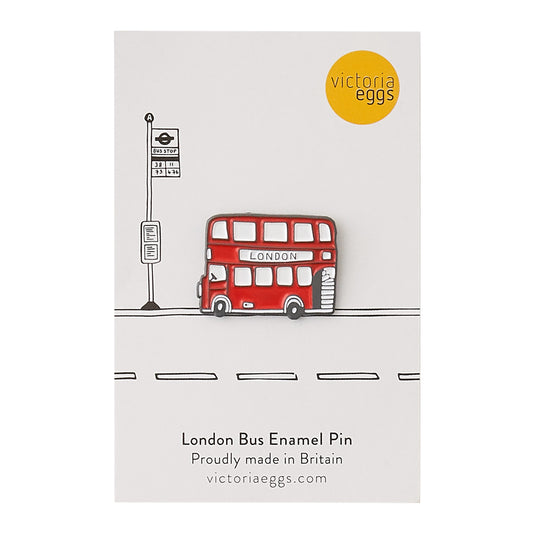 London Bus Enamel Pin Badge