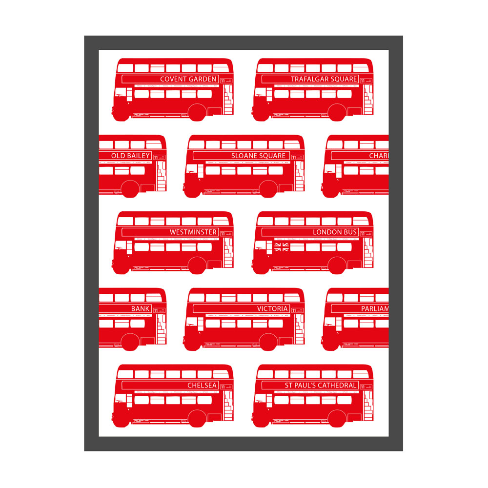 London Bus Screen Print