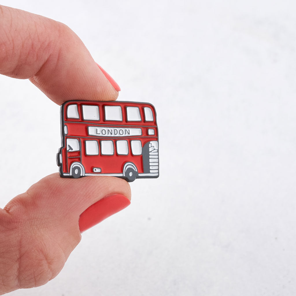 London Bus Enamel Pin Badge