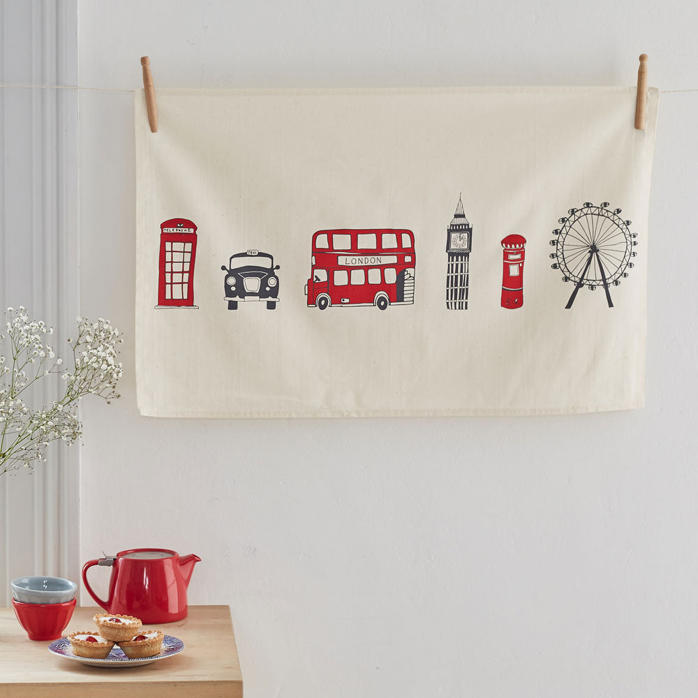London Skyline Tea Towel