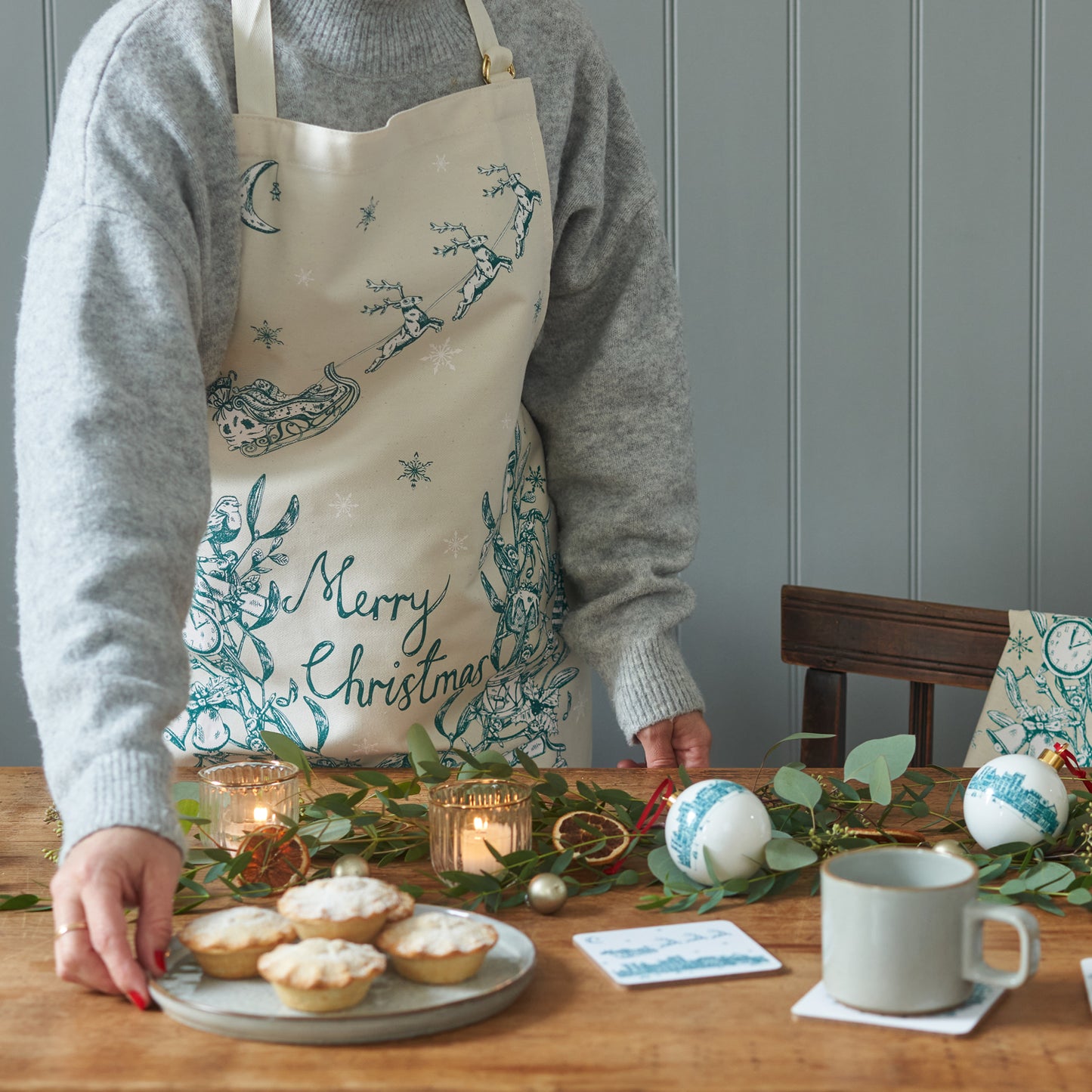 Night Before Christmas Tea Towel