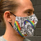 Roses and Rainbows Fabric Face Masks