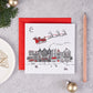 Santa's Sleigh Pack of 8 Notecards