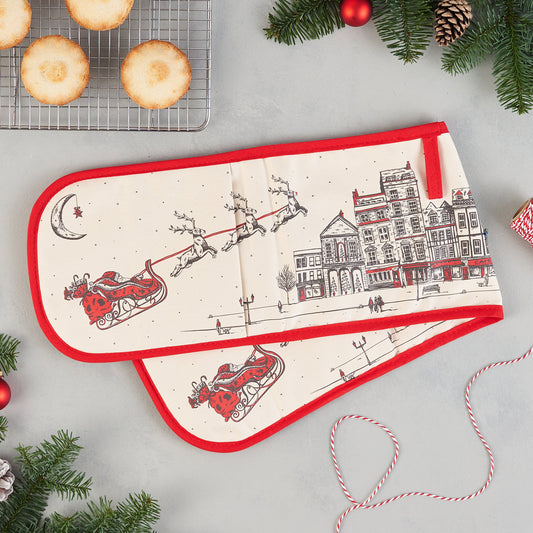 Santa's Sleigh Oven Glove