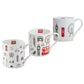 Three Fine Bone China London Mugs GIFT SET