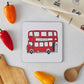Iconic London Bus pot stand, Red Double Decker bus pot stand, London kitchen and homeware gifts, Hand Illustrated London pot stand, red London Bus kitchen accessories, London kitchen gifts 