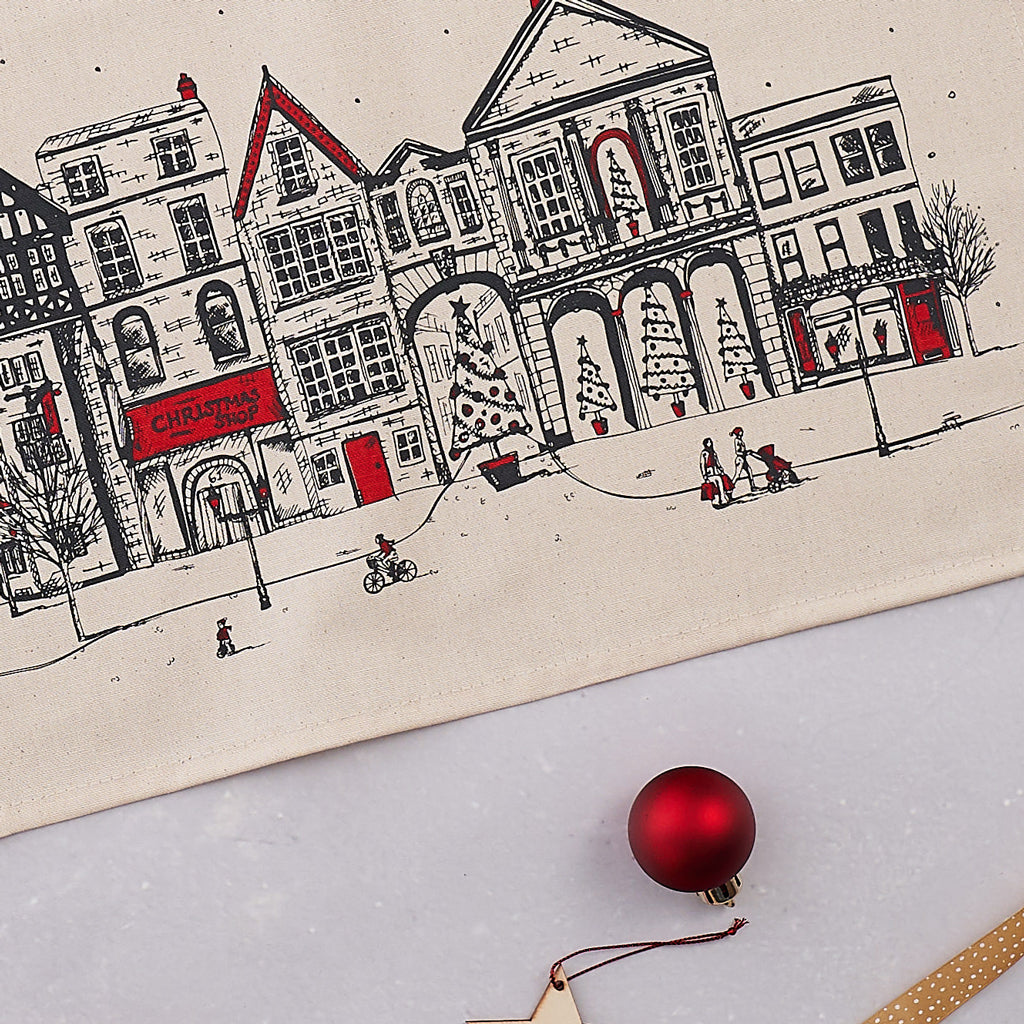 Santa's Sleigh Tea Towel