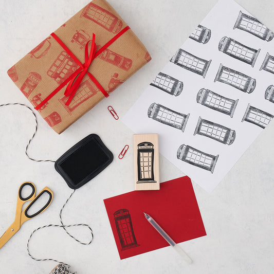 Telephone Box Stamp - Large