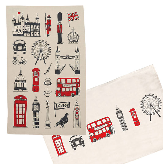 Two London Tea Towels GIFT SET